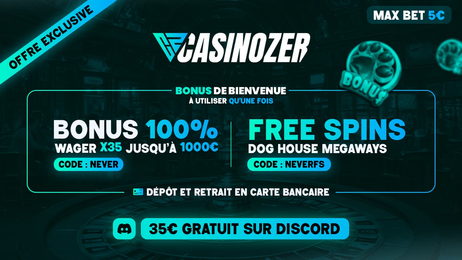 Casinozer bonus