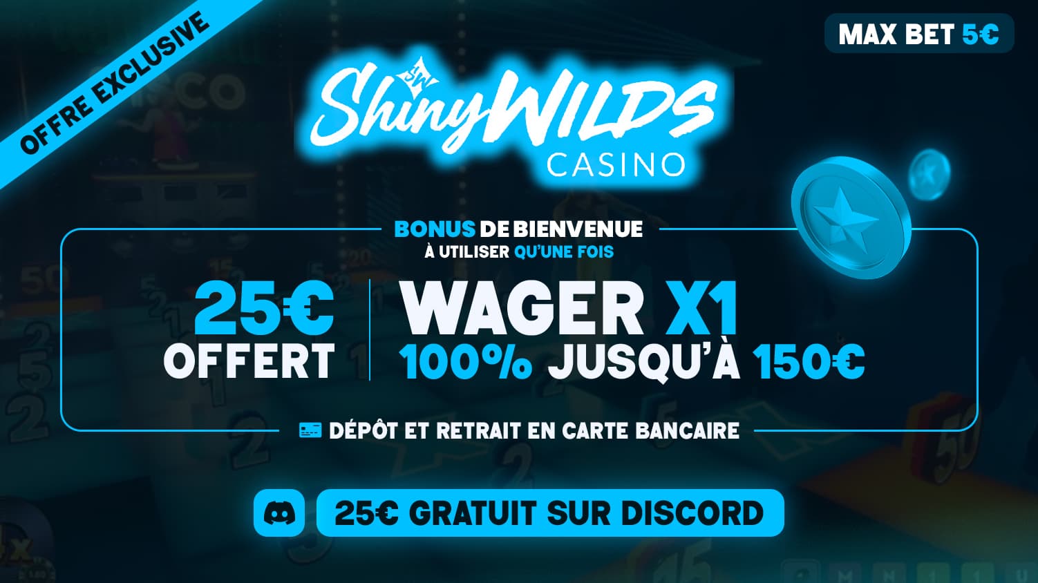 Shiny Wilds — Bonus sans wager